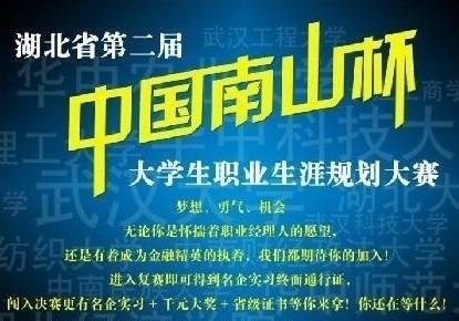 湖北省第二届“中国南山杯”职业生涯规划大赛