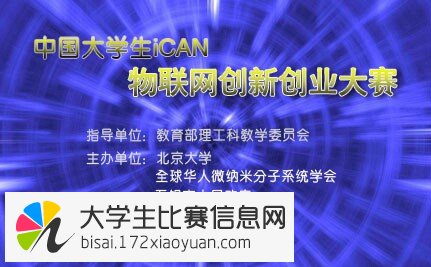 大赛名称：2015年第九届中国大学生iCAN物联网创新创业大赛