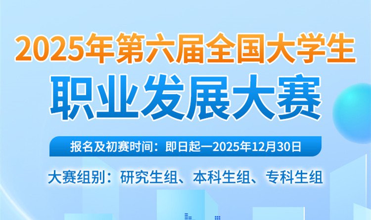 【初赛知识竞赛，免费参赛拿证书】2025年第六届全国大学生职业发展大赛